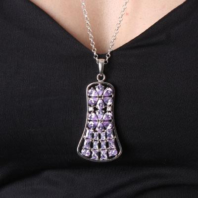 Pingente de Prata com Zircônia