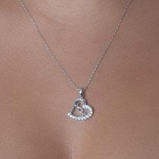 Pingente de Prata Coração