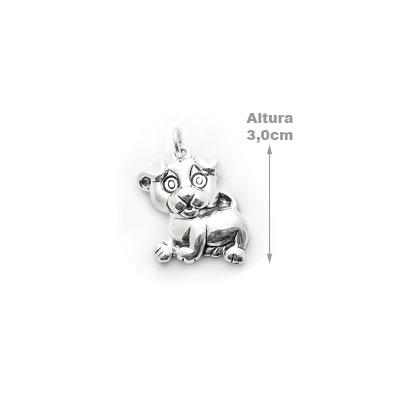 Pingente de Prata Cachorro Filhote