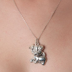 Pingente de Prata Cachorro Filhote