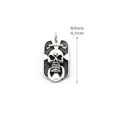Pingente de Prata Caveira