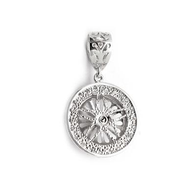 Pingente de Prata com Zircônias