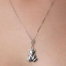 Pingente de Prata Urso