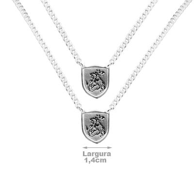 Escapulário de Prata São Jorge