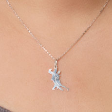 Pingente de Prata Casal.