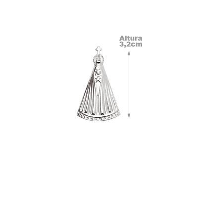 Pingente de Prata Nossa Senhora Aparecida