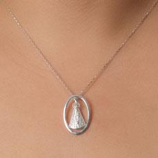 Medalha de Prata  Nossa Senhora Aparecida