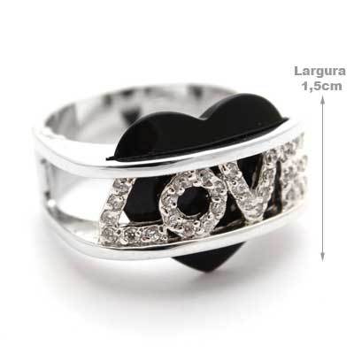 Anel de Prata Love com Ágata - 27401 - soprata