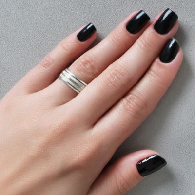 Confecção de Aliança de Prata Abaloada com Filete de Ouro-30316