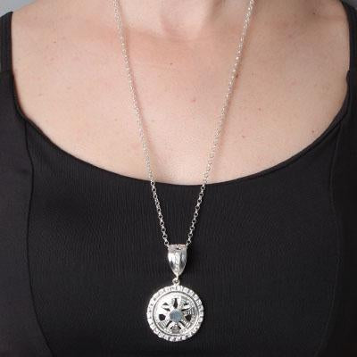 Pingente de Prata com Zircônias