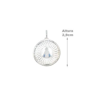 Pingente de Prata Nossa Senhora Aparecida