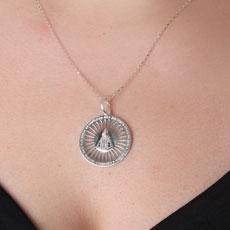 Pingente de Prata Nossa Senhora Aparecida