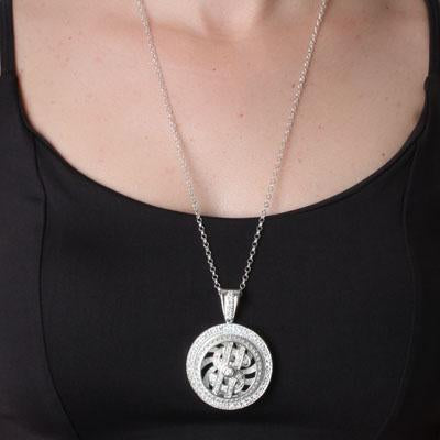 Pingente de Prata com Zircônias