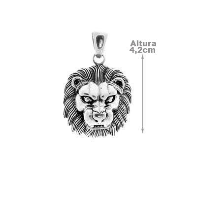 Pingente de Prata Leão.
