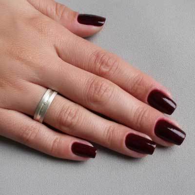 Confecção de Prata Aliança de Prata Anatômica - 35104