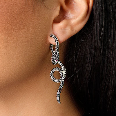 Brinco de Cobra com Zircônia.