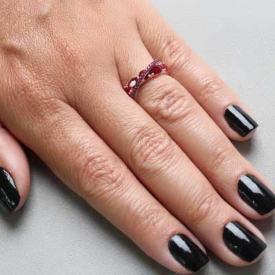 Anel de Prata com Zircônia