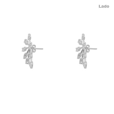 Brinco de Prata com Zircônia - 37229