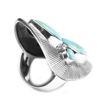 Anel de Prata com Turquesa - 37474