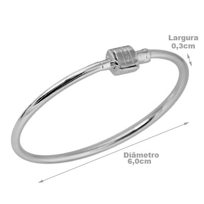 Bracelete para Berloque de Prata Memories - 37676