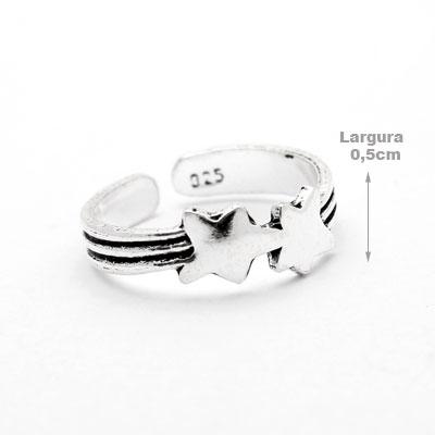 Anel de Prata Dedo do Pé/ Falange.