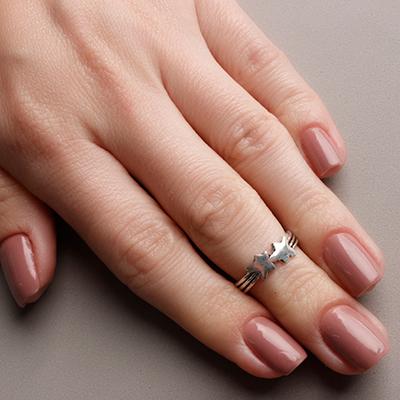 Anel de Prata Dedo do Pé/ Falange.