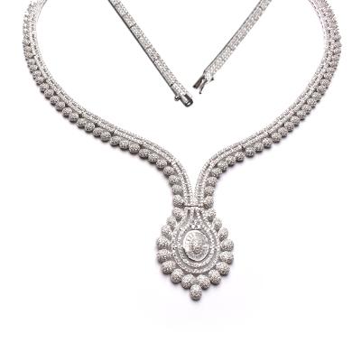 Gargantilha de Prata com Zircônia