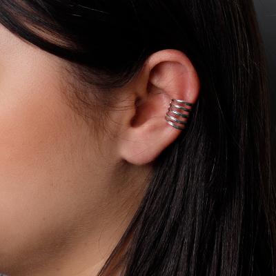Piercing de Prata Pressão para Orelha - 43315