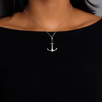 Pingente de Prata Âncora - 43461