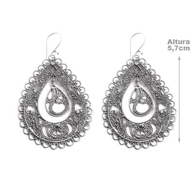 Brinco de Prata Vazado - 44439