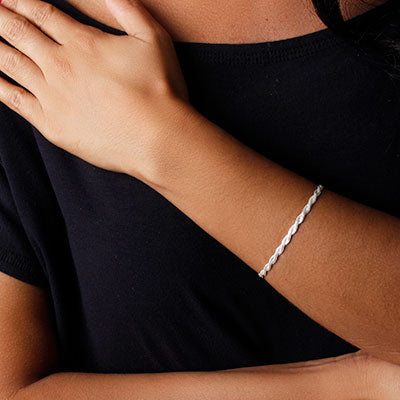 Pulseira de Prata Trabalhada - 46102