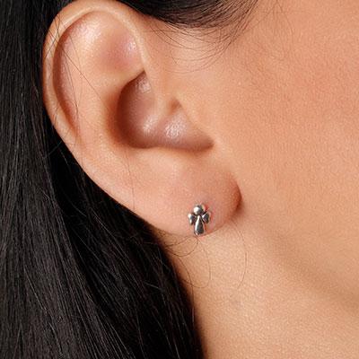 Brinco de Prata Anjo