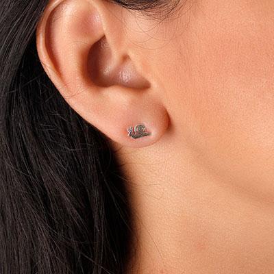 Brinco de Prata Caracol