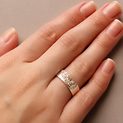 Confecção de Prata de Aliança de Compromisso