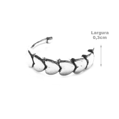 Piercing de Prata Pressão para Orelha