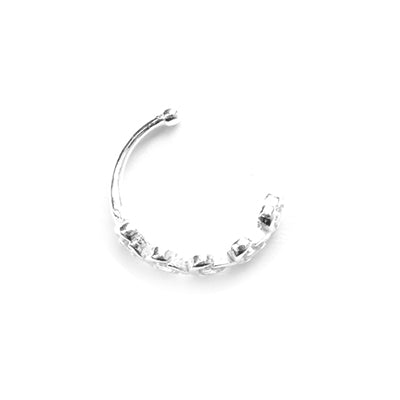 Piercing de Prata Pressão para Orelha