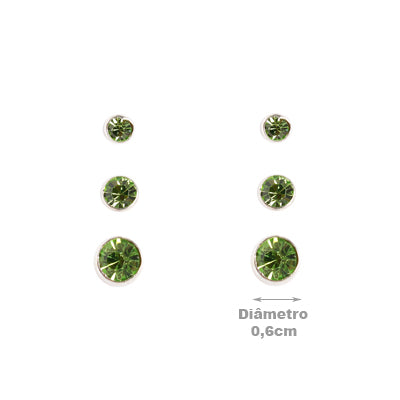 Brinco de Prata Trio