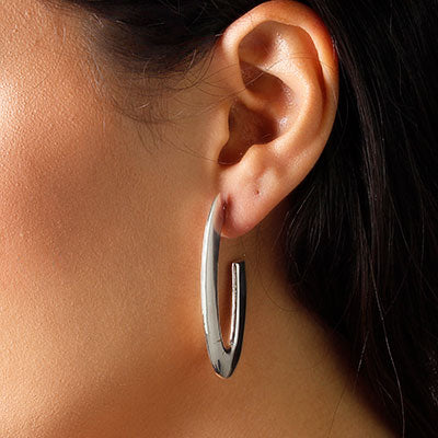 Argola de Prata Lisa.