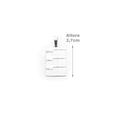 Pingente de Prata Placa