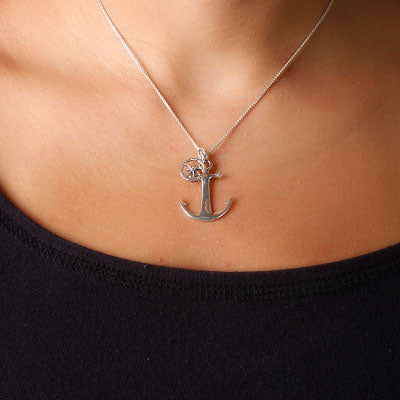 Pingente de Prata Âncora