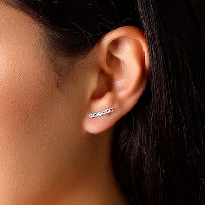 Brinco de Prata Contorno de Orelha (Ear Cuff)