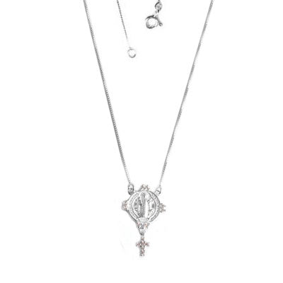 Gargantilha de Prata São Bento