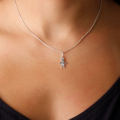 Pingente de Prata Menino