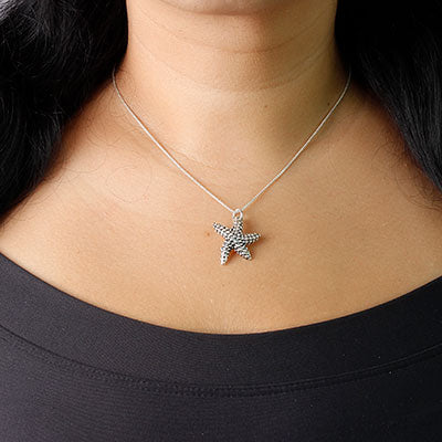 Pingente de Prata Estrela do Mar