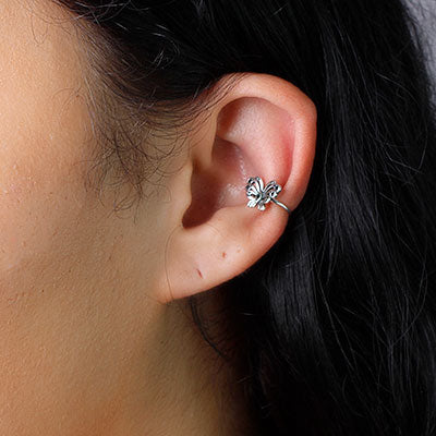 Piercing de Prata Pressão para Orelha