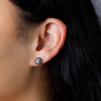 Brinco de Prata Flor