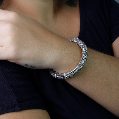 Bracelete de Prata com Marcassita