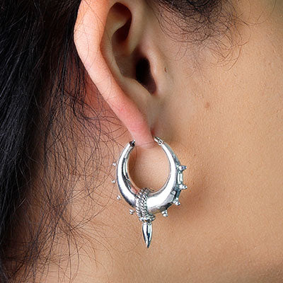 Argola de Prata Trabalhada