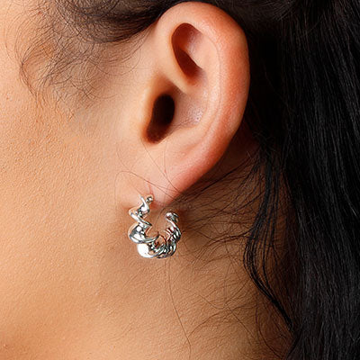 Argola de Prata Torcida