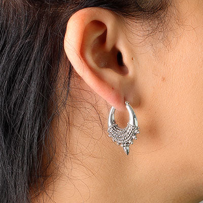 Argola de Prata Trabalhada